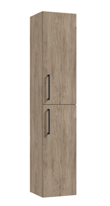 Høyskap Deluxe brunbeiset eik 160 cm REN